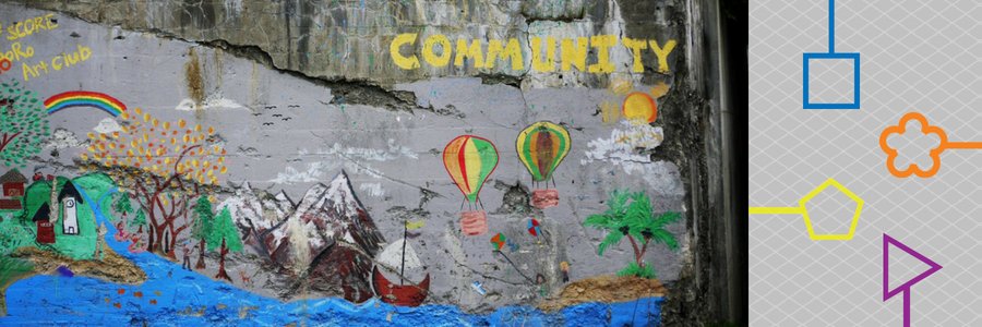 Community wall (photo: Rebecca Siegel, montage: Timixi)